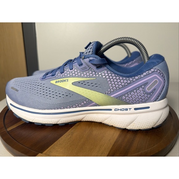 Brooks Shoes - Brooks Ghost 14 Womens Size 9.5 Lilac Blue Running Shoes Sneaker 1203561B544